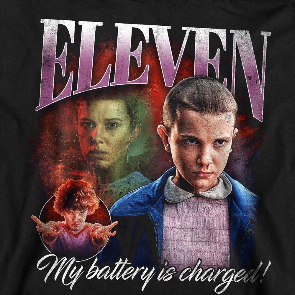 Black - Stranger Things - Stranger Things Eleven Homage Sweatshirt Black - 2