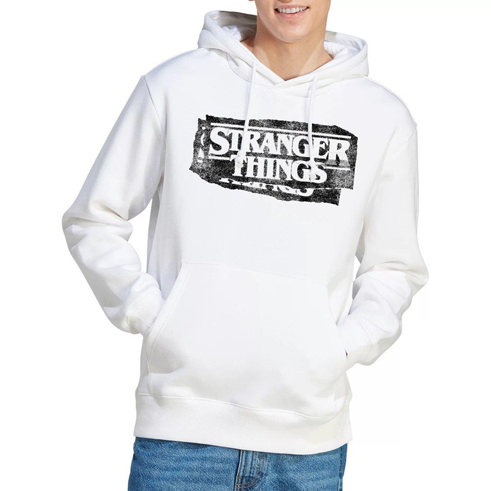 White - Stranger Things - Stranger Things Punk Logo Hoodie White - 1
