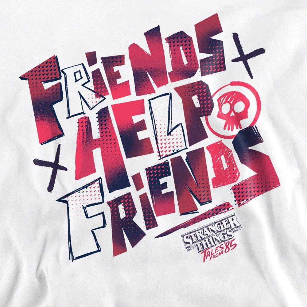 White - Stranger Things - Stranger Things Tales From 85 Friends Help Sweatsh - 2