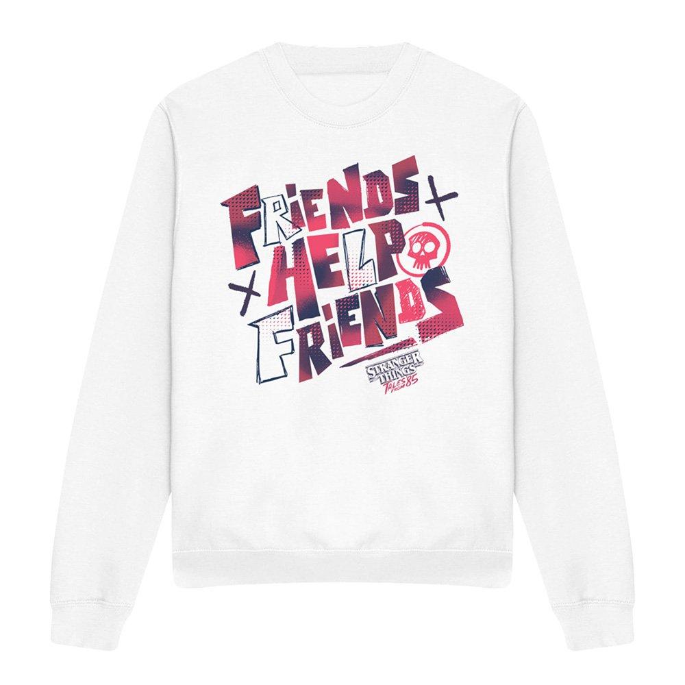 White - Stranger Things - Stranger Things Tales From 85 Friends Help Sweatsh - 4