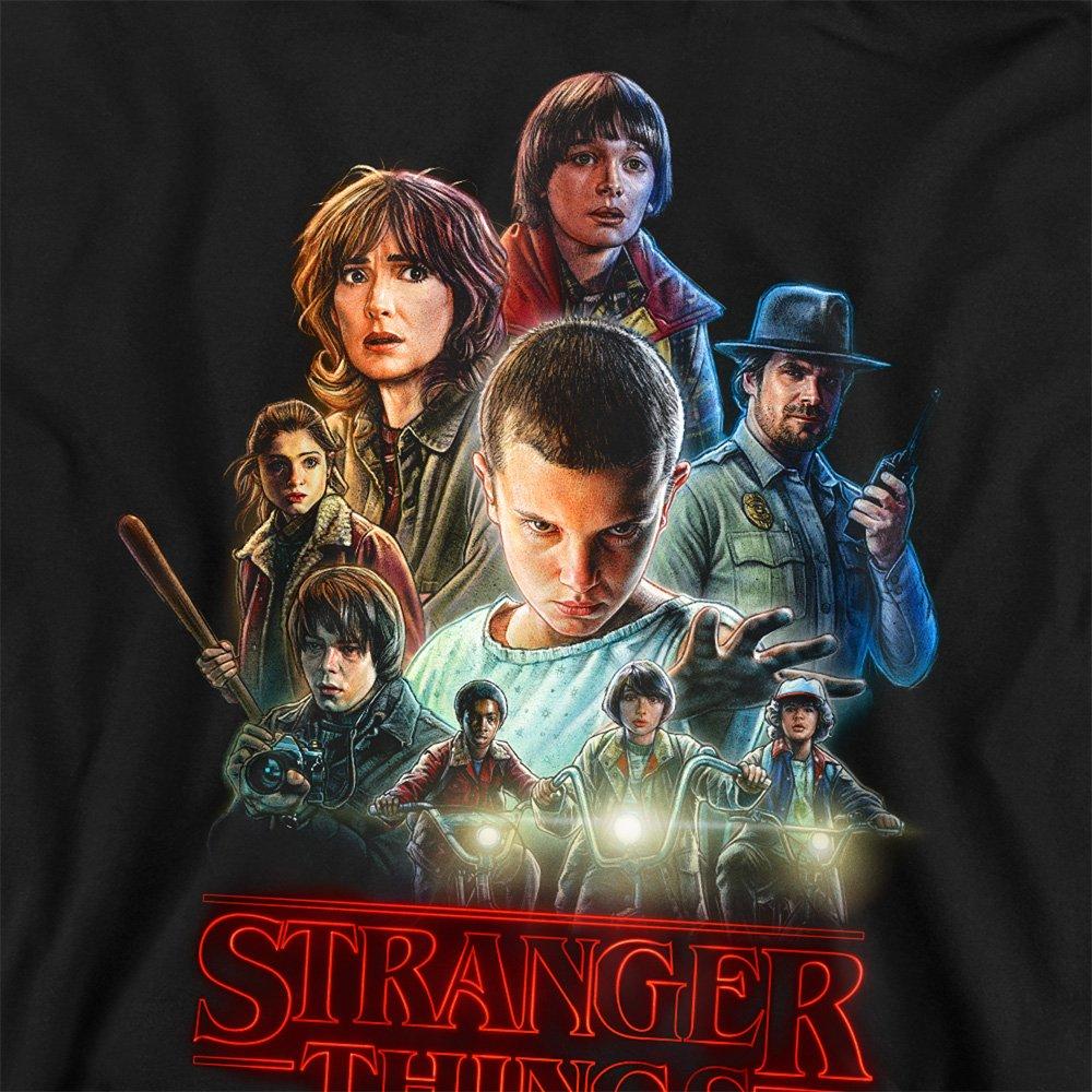 Black - Stranger Things - Stranger Things Season One Poster Sweatshirt Blac - 2