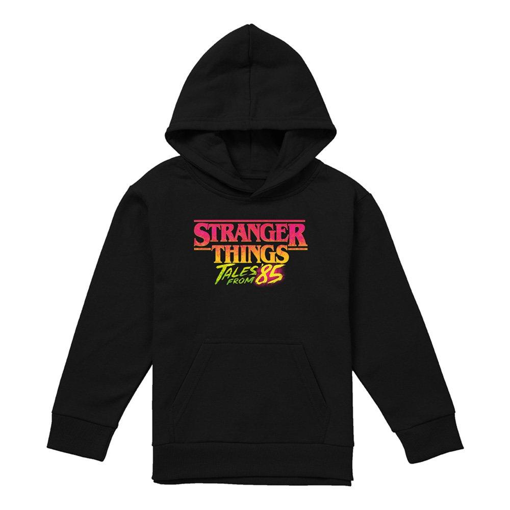 Black - Stranger Things - Stranger Things Tales From 85 Logo Youth Kids Pull - 1