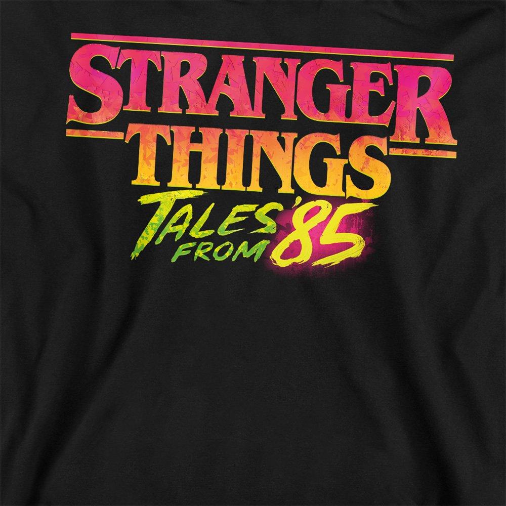 Black - Stranger Things - Stranger Things Tales From 85 Logo Youth Kids Pull - 2