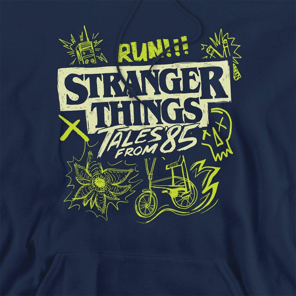 Navy - Stranger Things - Stranger Things Tales From 85 Graffiti Glow Hoodie - 2
