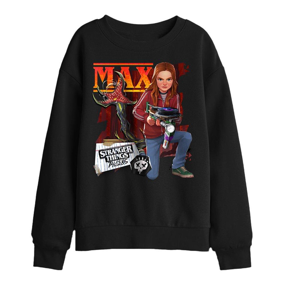 Black - Stranger Things - Stranger Things Tales From 85 Max Kids Sweatshirt - 1