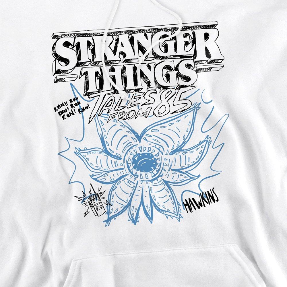 White - Stranger Things - Stranger Things Tales From 85 Demo Sketch Hoodie - 2