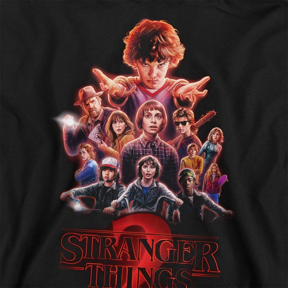 Black - Stranger Things - Stranger Things Season Two Poster Sweatshirt Blac - 2