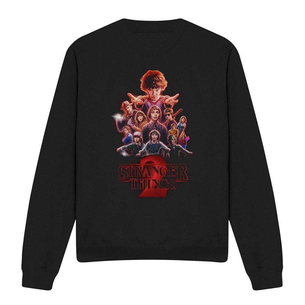 Black - Stranger Things - Stranger Things Season Two Poster Sweatshirt Blac - 4