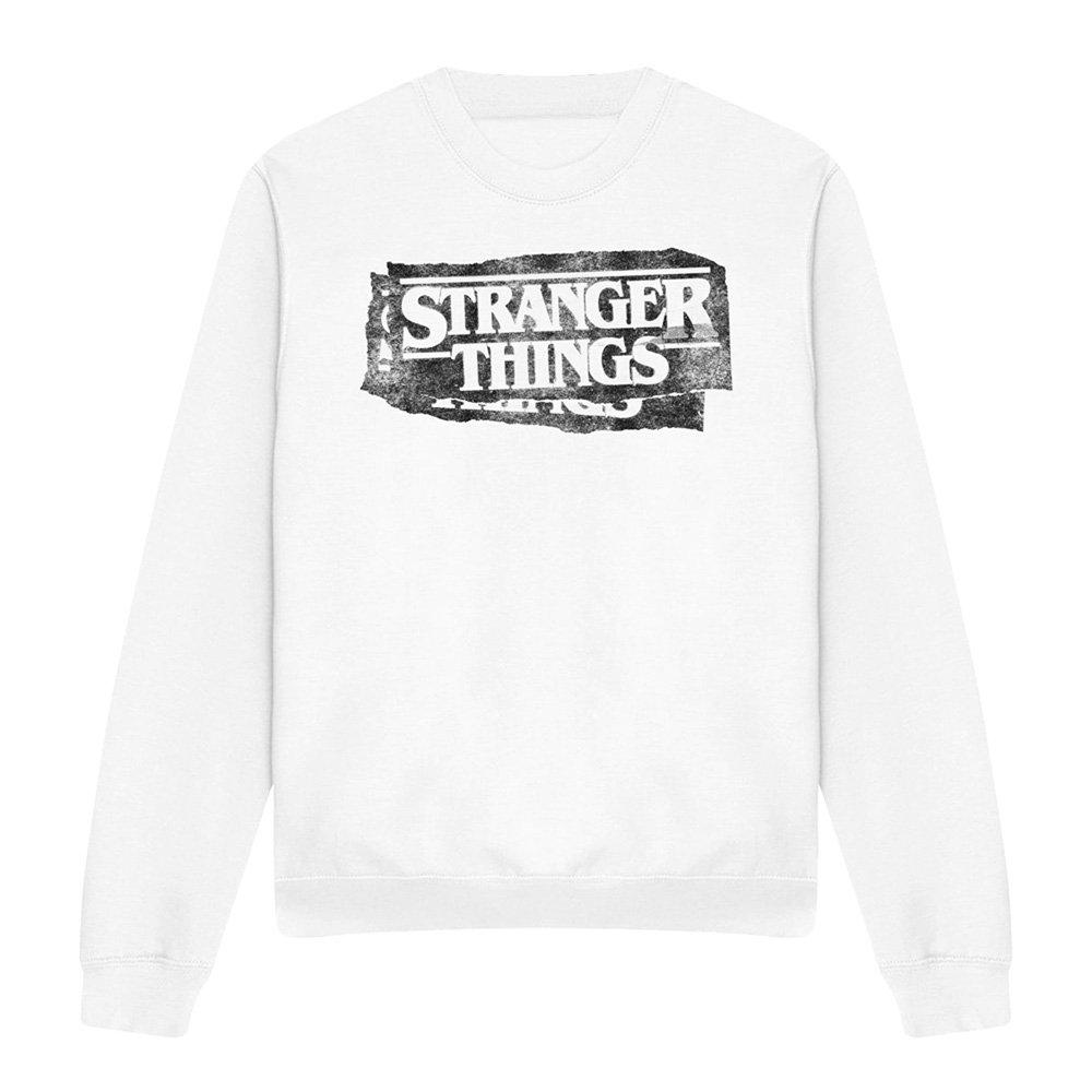 White - Stranger Things - Stranger Things Punk Logo Sweatshirt White - 4