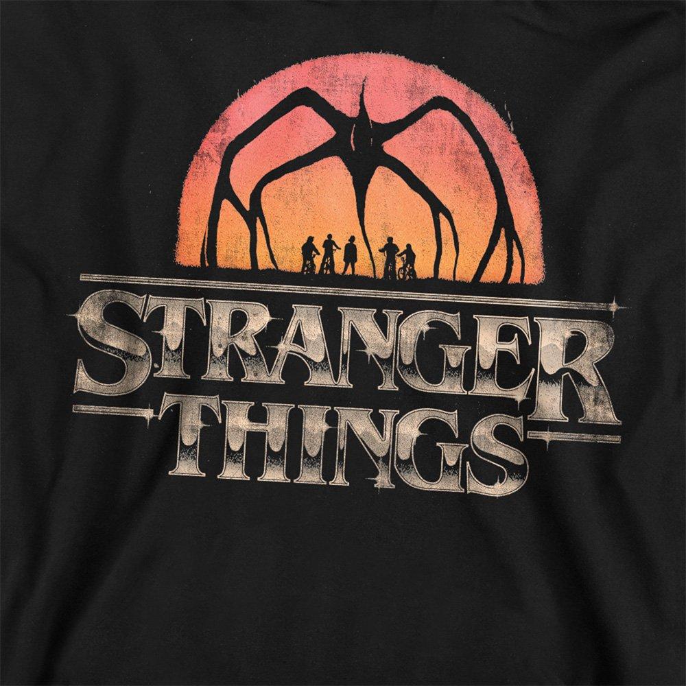 Black - Stranger Things - Stranger Things Sunset Logo Sweatshirt Black - 2