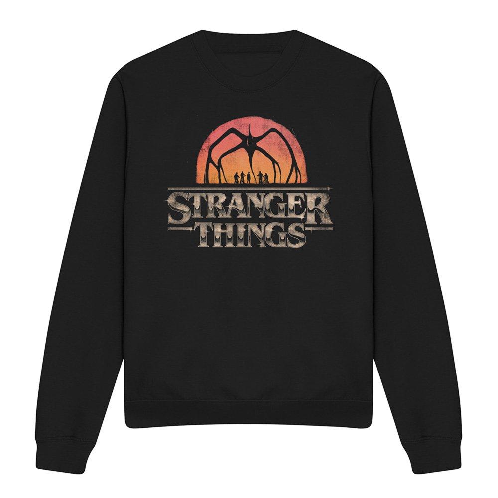 Black - Stranger Things - Stranger Things Sunset Logo Sweatshirt Black - 4