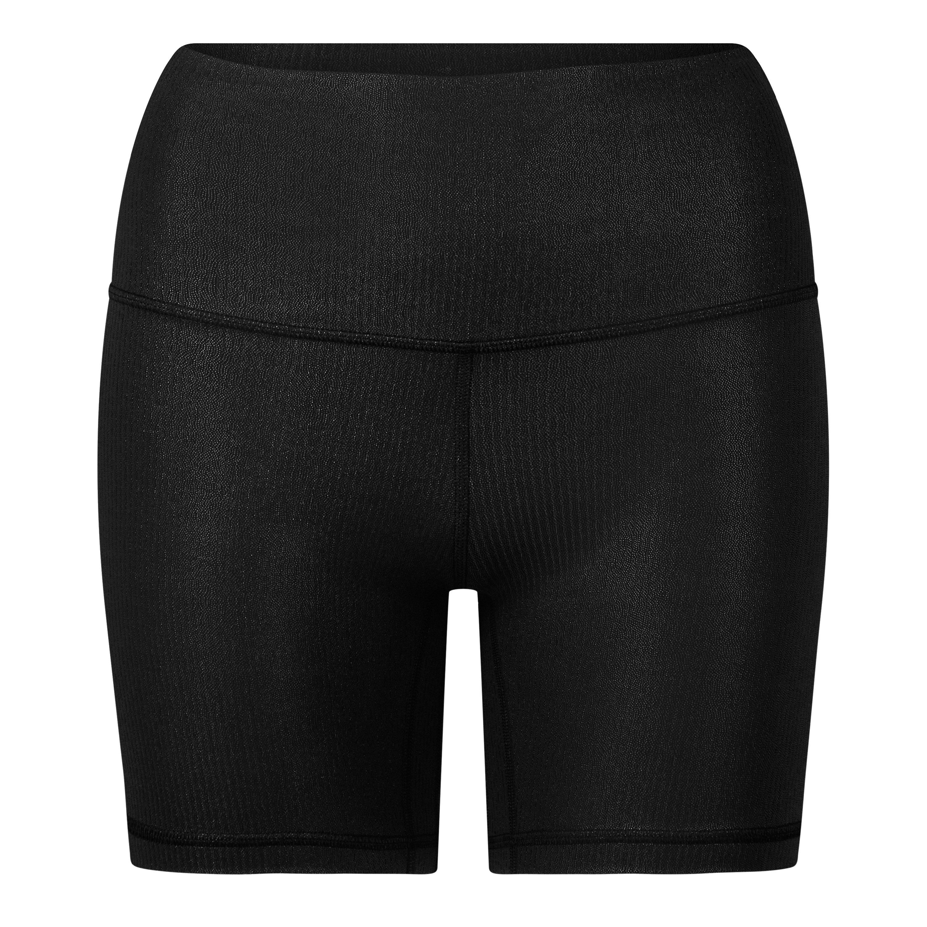 Blk Foil - Lululemon - Women'S Align Nylon High-Rise Shorts, 6-Inch - 5