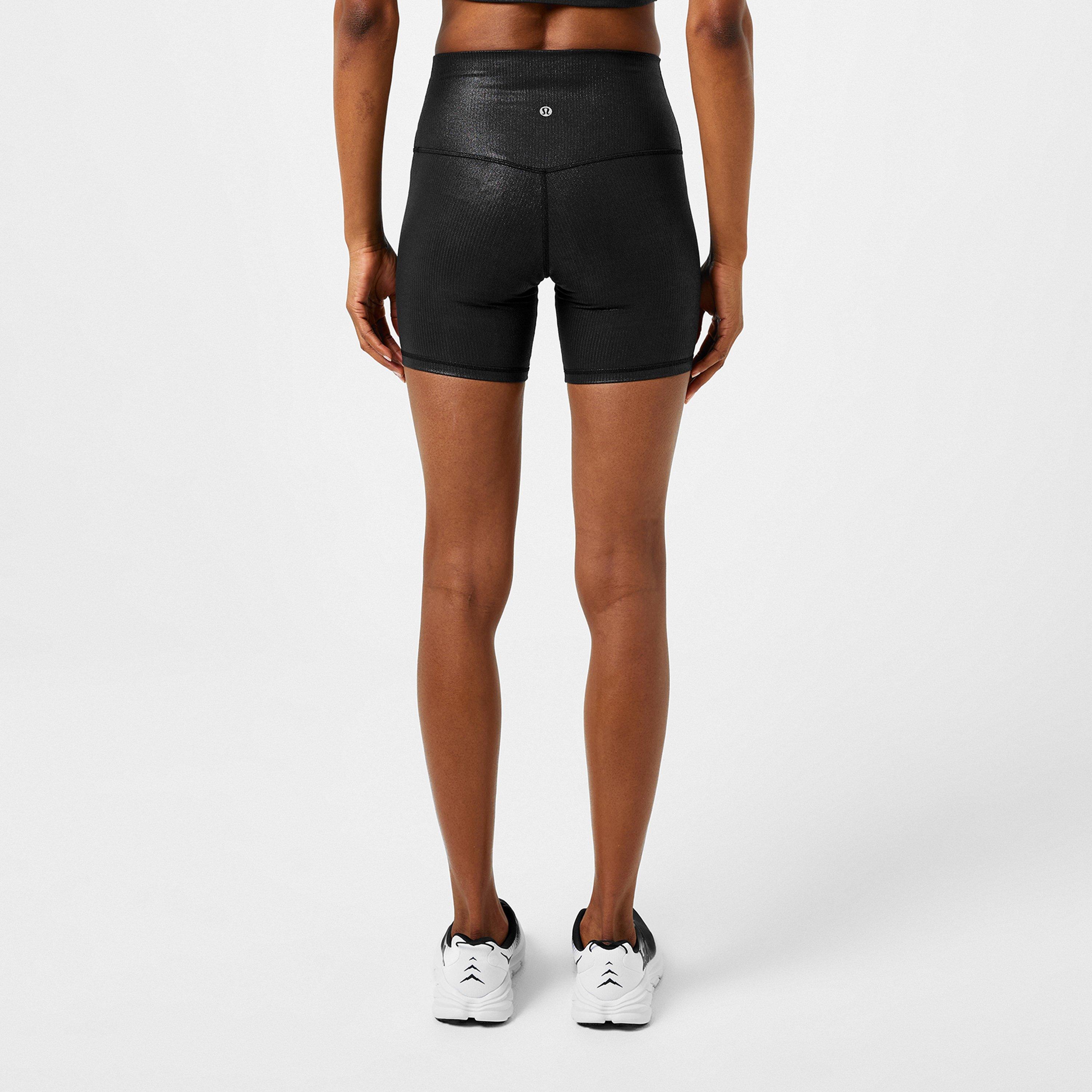 Blk Foil - Lululemon - Women'S Align Nylon High-Rise Shorts, 6-Inch - 3