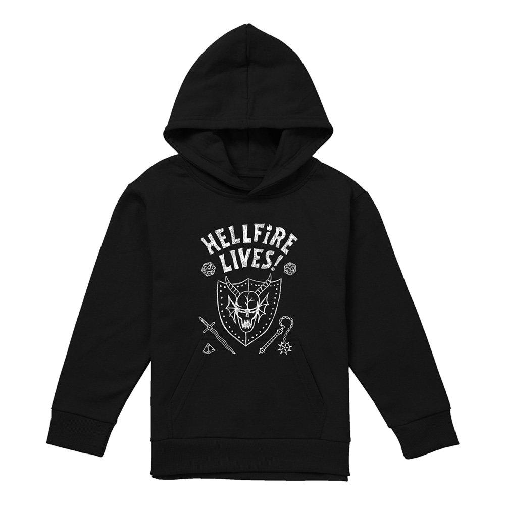 Black - Stranger Things - Stranger Things Hellfire Graduation Invert Youth H - 1
