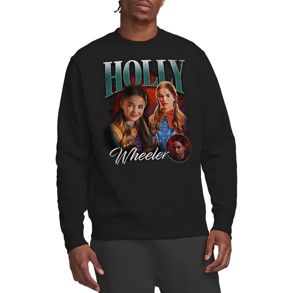Black - Stranger Things - Stranger Things Holly Homage Sweatshirt Black - 1