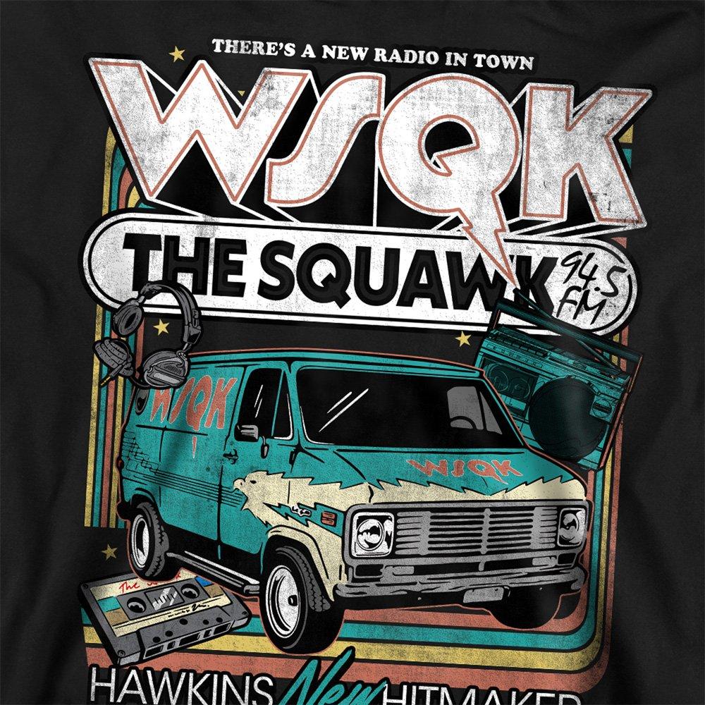 Black - Stranger Things - Stranger Things Wsqk The Squawk Retro Sweatshirt - 2