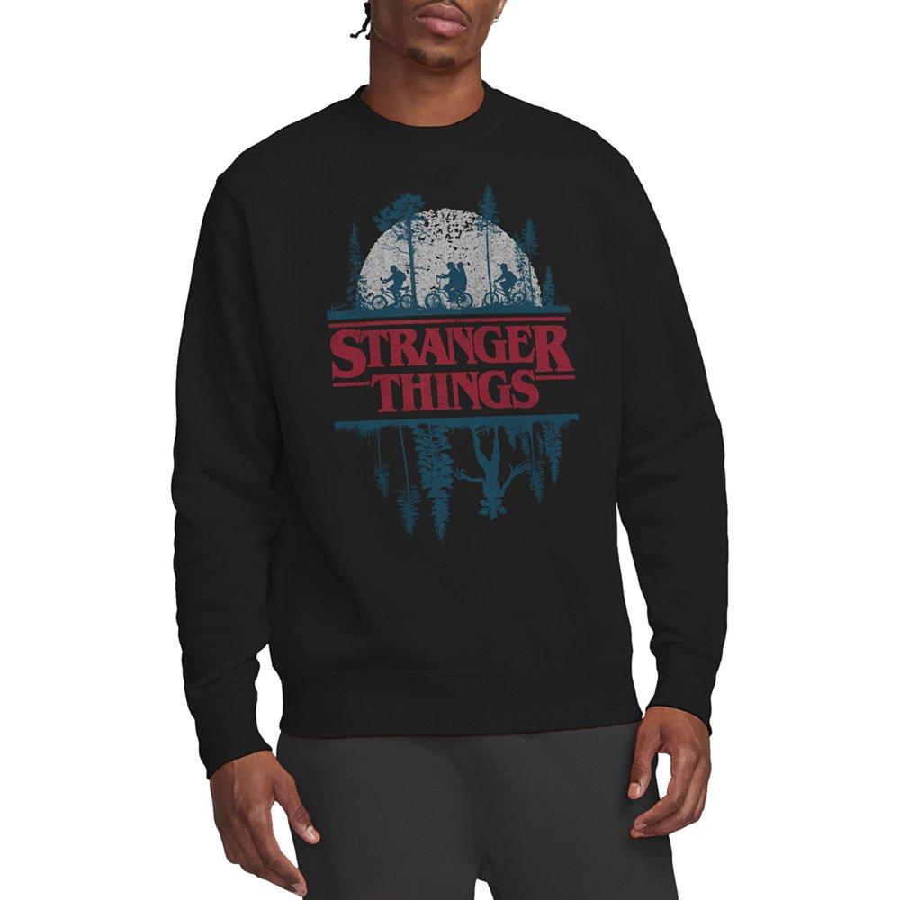 Black - Stranger Things - Stranger Things Silhouette Sweatshirt Black - 1