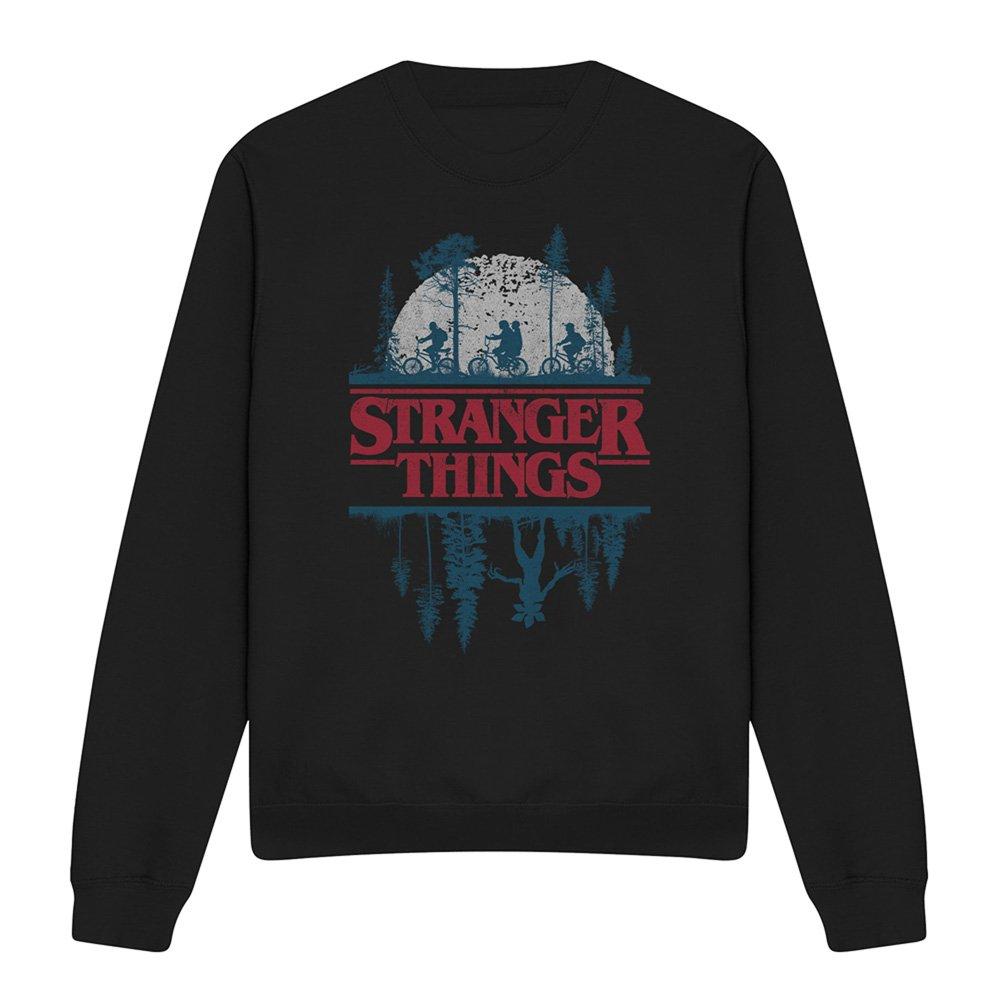 Black - Stranger Things - Stranger Things Silhouette Sweatshirt Black - 4