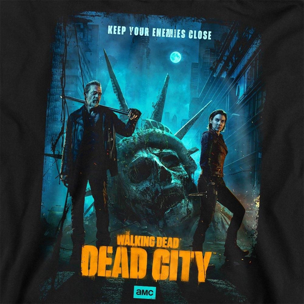 Black - Other - The Walking Dead Dead City Poster Art Sweatshirt - 2