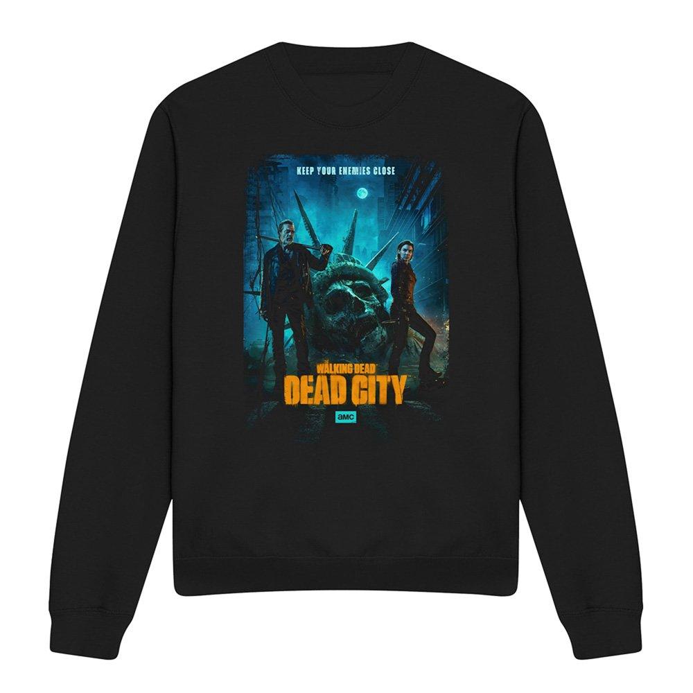Black - Other - The Walking Dead Dead City Poster Art Sweatshirt - 4