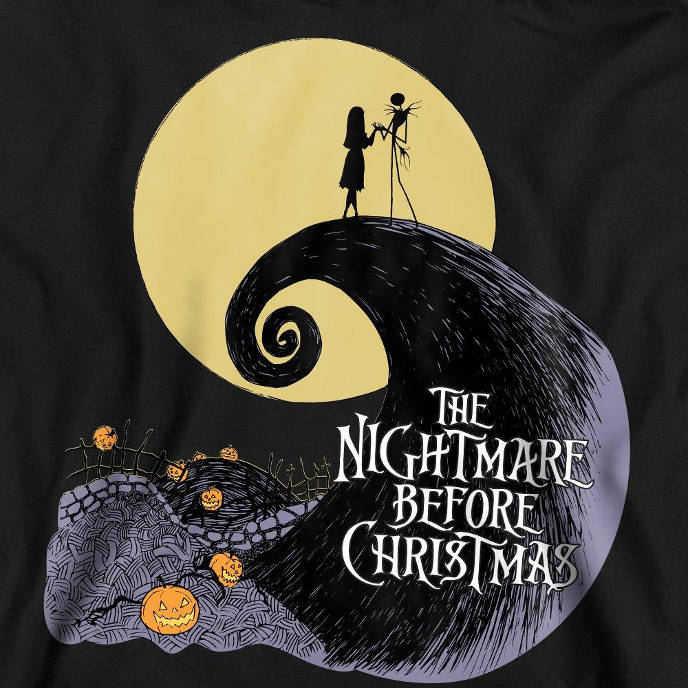 Black - The Nightmare before Christmas - The Nightmare Before Christmas Moon Silhouette Swe - 2