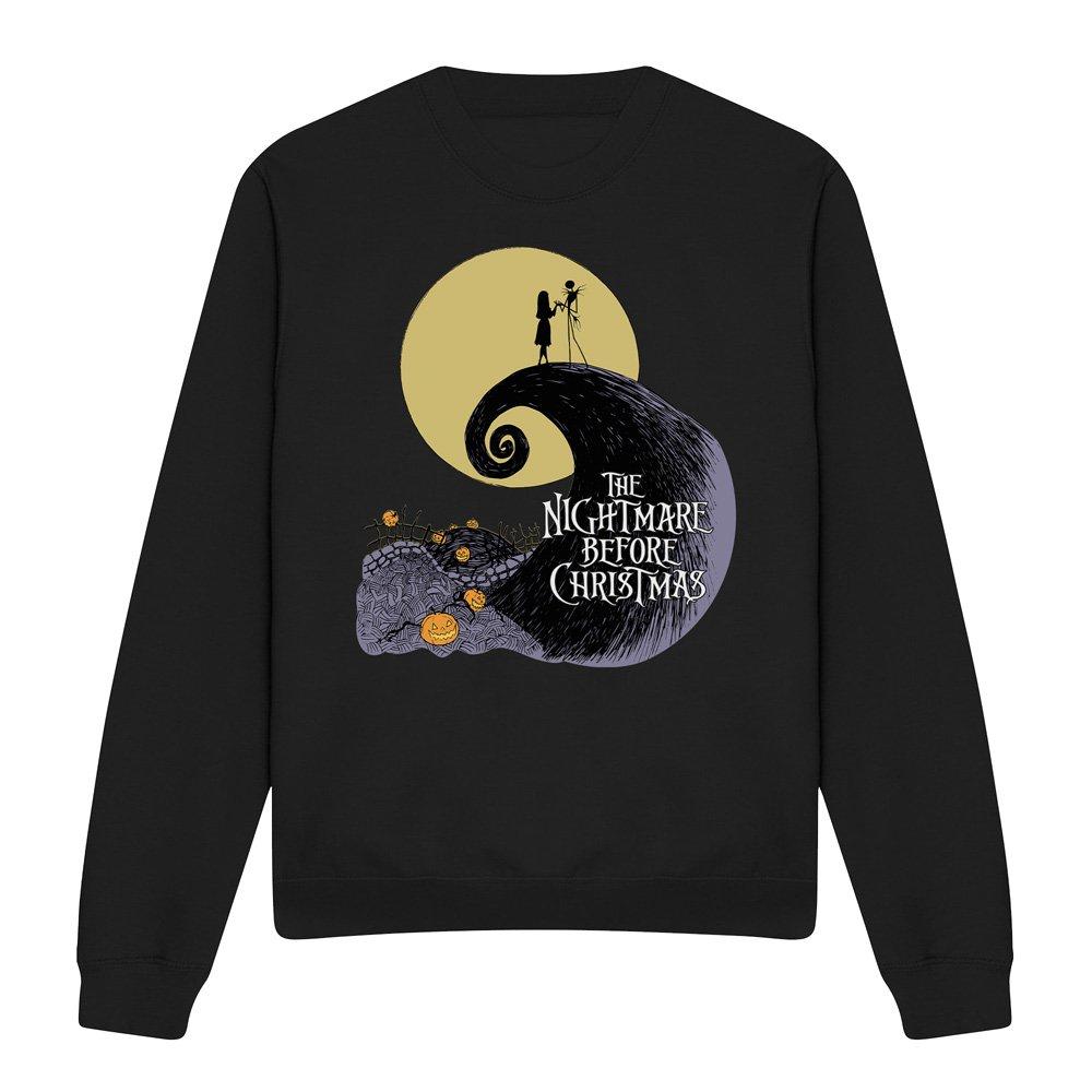 Black - The Nightmare before Christmas - The Nightmare Before Christmas Moon Silhouette Swe - 4