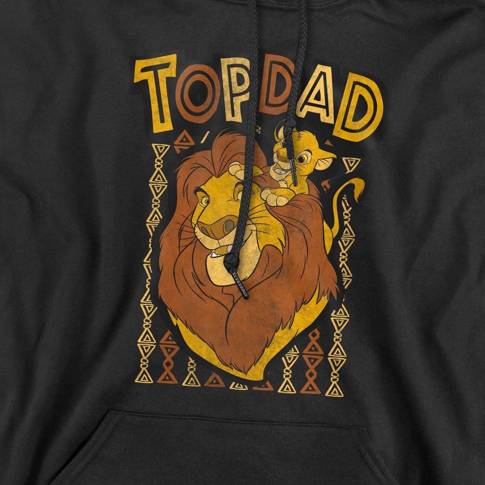 Black - Disney - The Lion King Fathers Day Mufasa Top Dad Mens Hoo - 2
