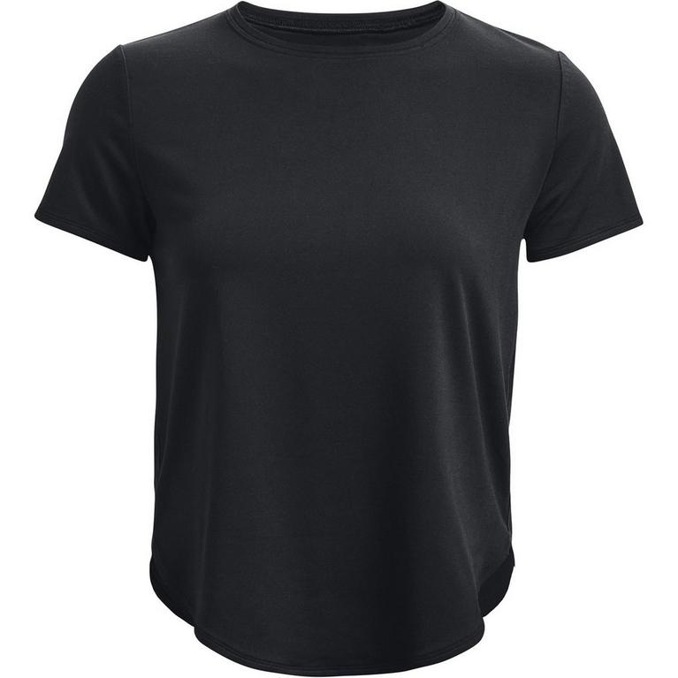 Noir - Under Henry Armour - UA Soft Knit Short Sleeve T-Shirt Womens - 1