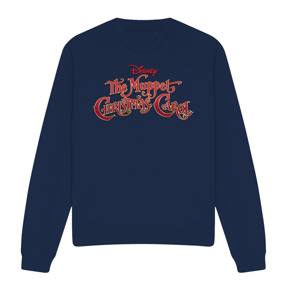 Navy - The Muppets - The Muppet Christmas Carol Title Block Sweatshirt - 4