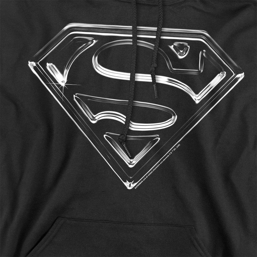 Black - DC Comics - Superman Steel Logo Hoodie Black - 2