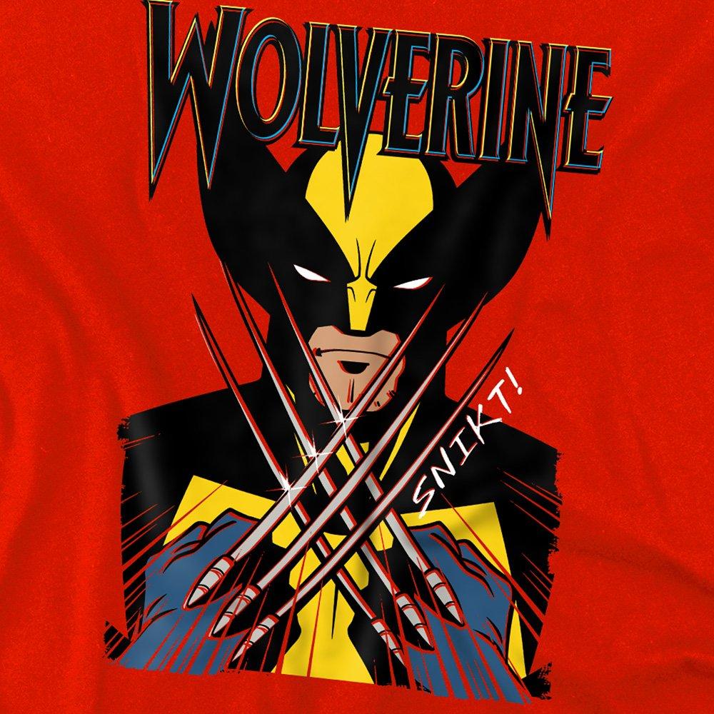 Red - Marvel - Marvel X-Men Wolverine Action Youth Kids Pull-Over - 2