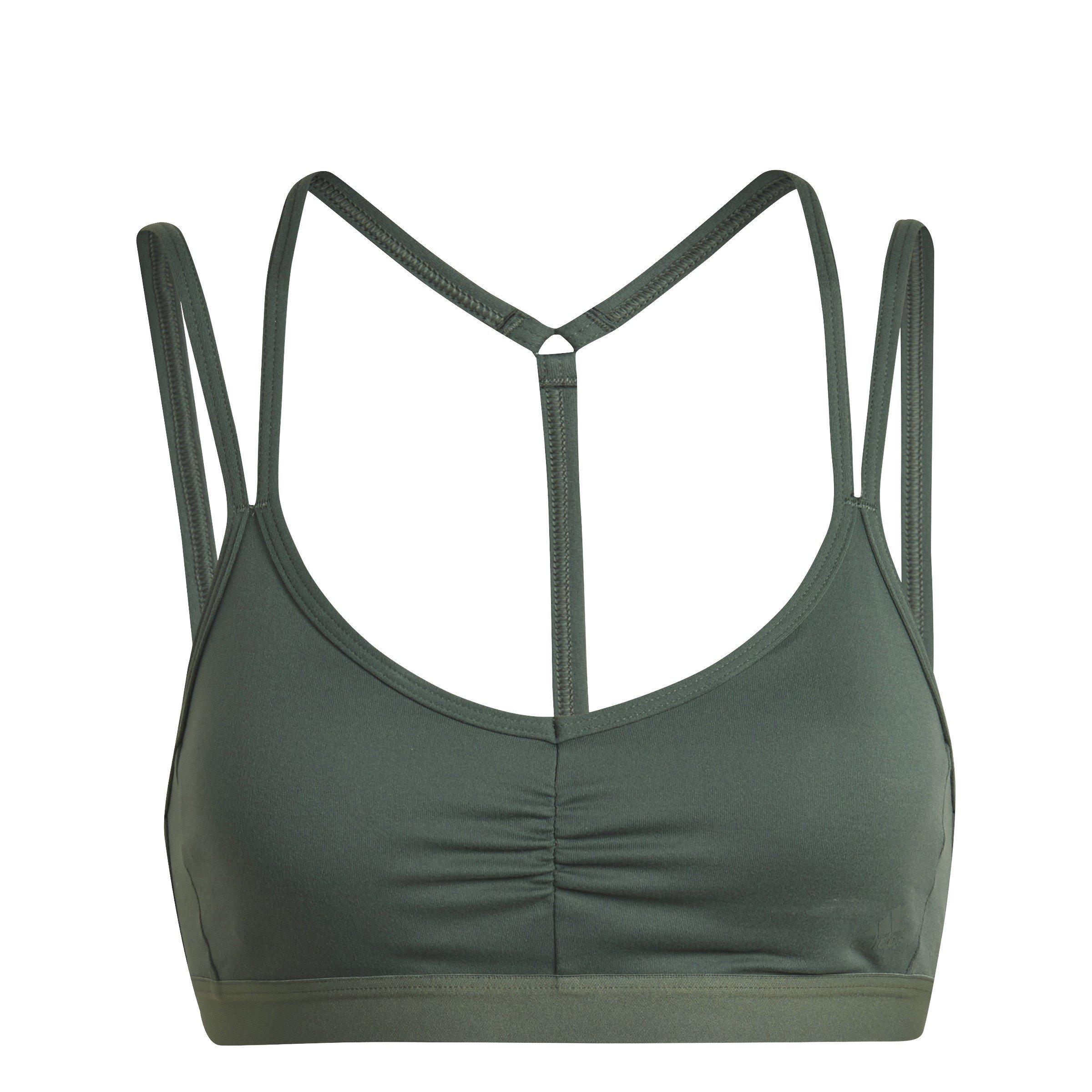 Green Oxide - adidas - Yoga Essentials Light-Support Bra Womens - 1