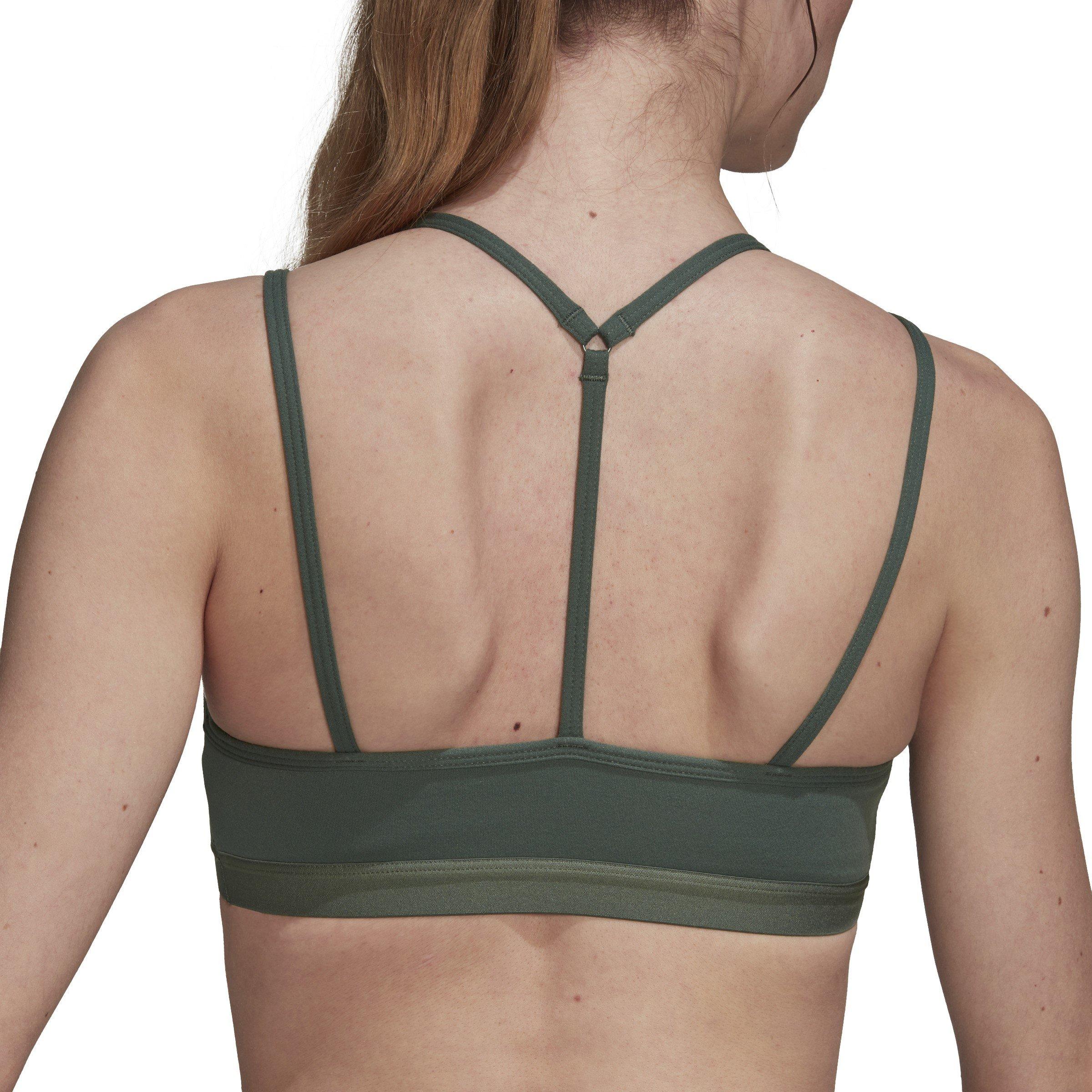 Green Oxide - adidas - Yoga Essentials Light-Support Bra Womens - 6