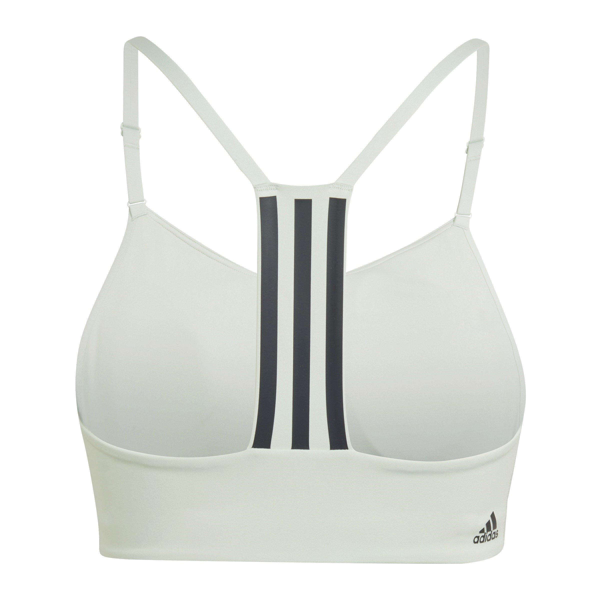 Linen Green - adidas - Aeroimpact Light Support Bra Womens - 2