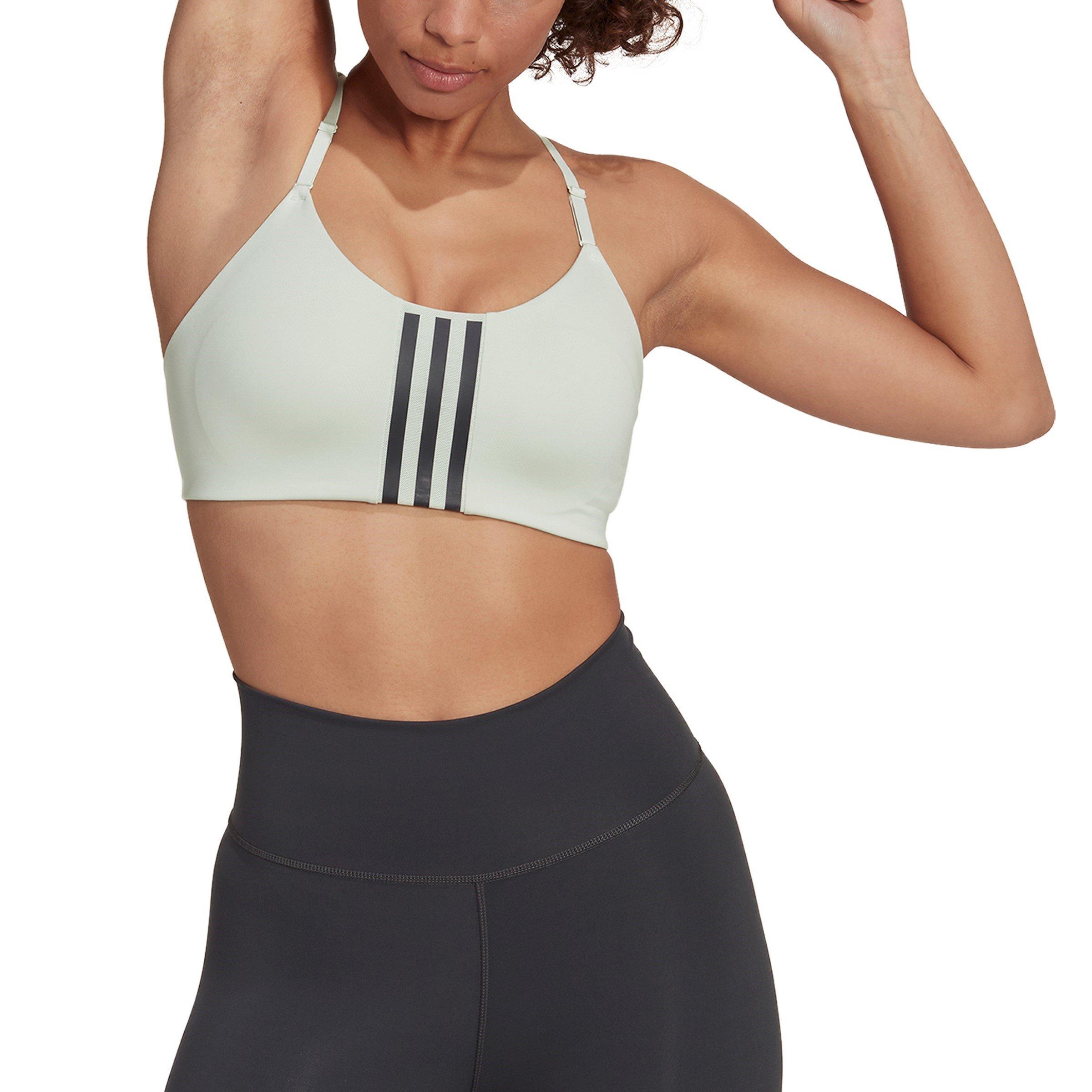 Linen Green - adidas - Aeroimpact Light Support Bra Womens - 4