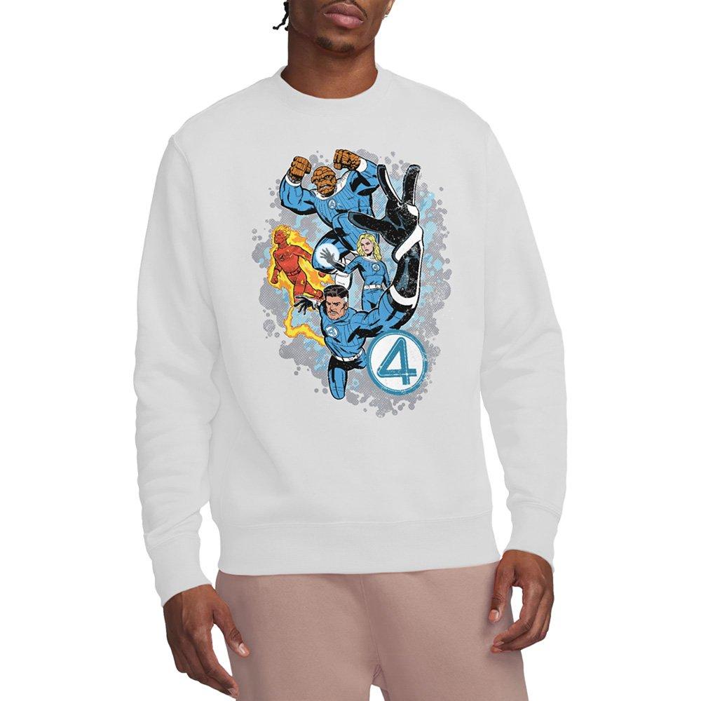 White - Marvel - Fantastic Four The First Family Together Sweatshir - 1