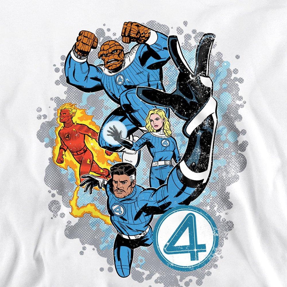 White - Marvel - Fantastic Four The First Family Together Sweatshir - 2