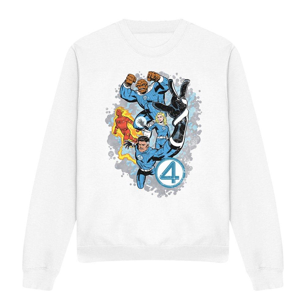 White - Marvel - Fantastic Four The First Family Together Sweatshir - 4