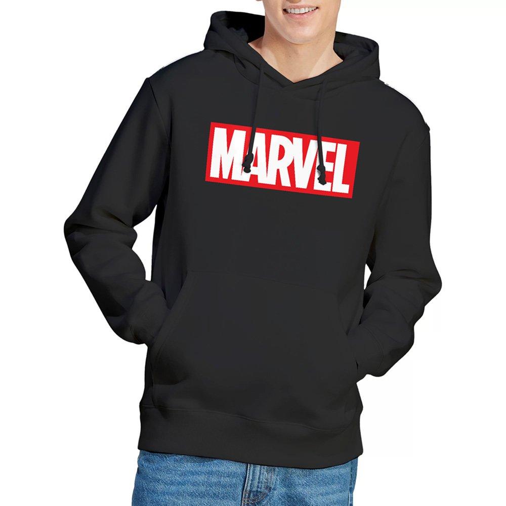 Black - Marvel - Marvel Core Logo Mens Pullover Hoodie - 1
