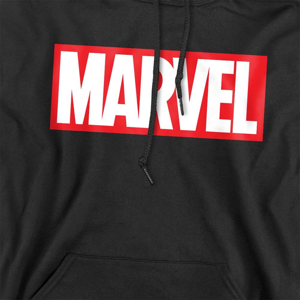 Black - Marvel - Marvel Core Logo Mens Pullover Hoodie - 2
