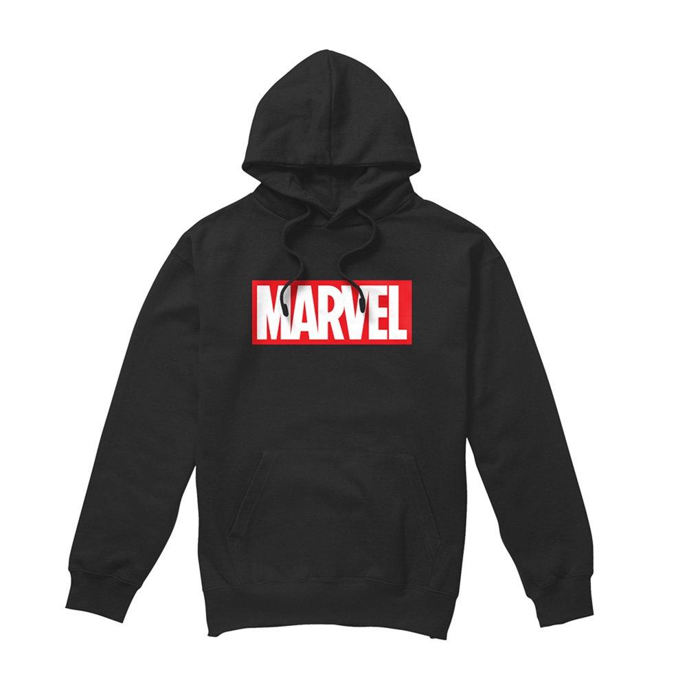 Black - Marvel - Marvel Core Logo Mens Pullover Hoodie - 4