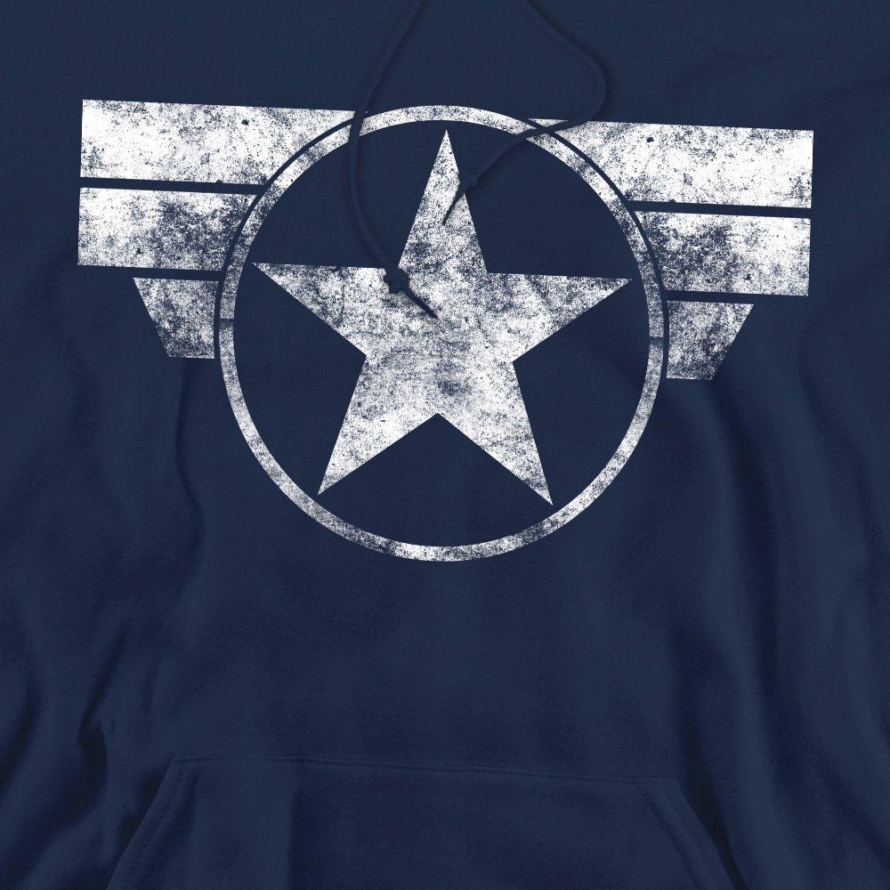 Navy - Marvel - Marvel Cap Logo Mens Pullover Hoodie Navy - 2