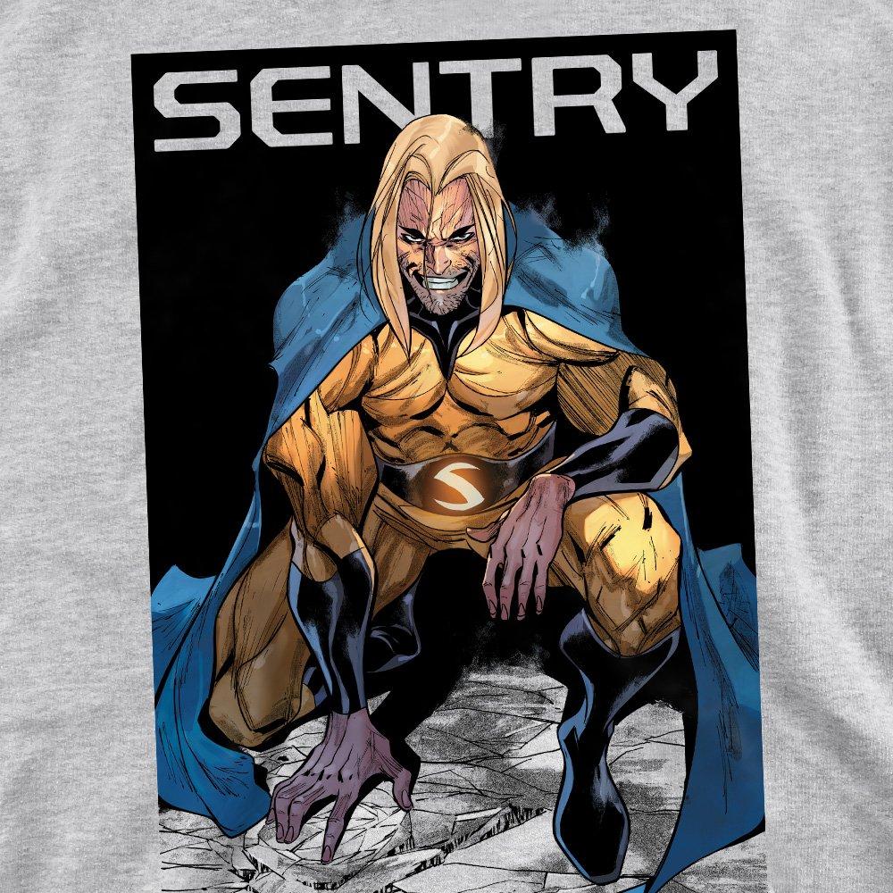 Light Grey - Marvel - Comics Sentry Void Grin Sweatshirt Athletic Heath - 2