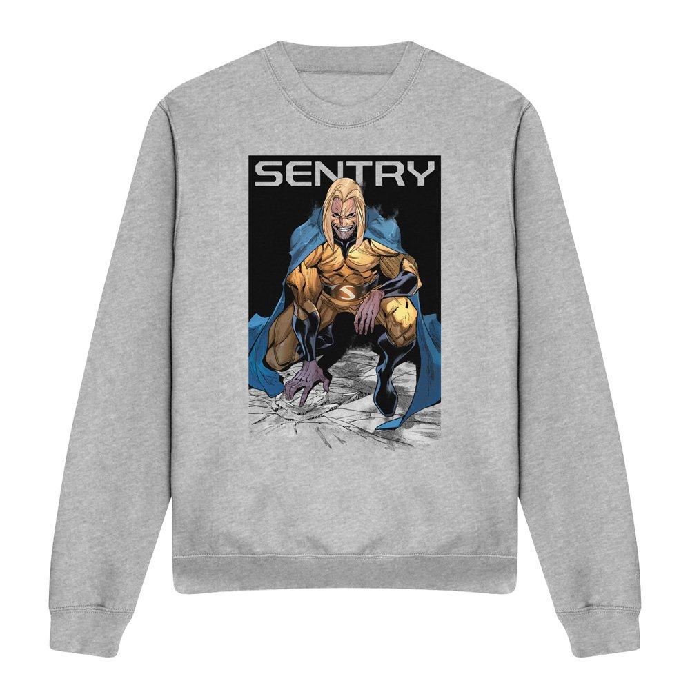Light Grey - Marvel - Comics Sentry Void Grin Sweatshirt Athletic Heath - 4