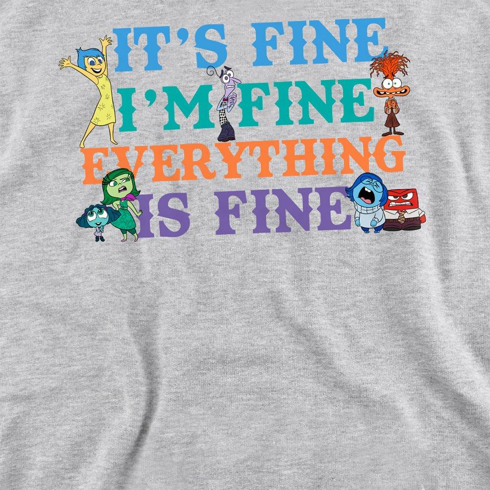 Grey - Disney - Inside Out 2 Joy Its Fine Im Fine Sweatshirt - 2