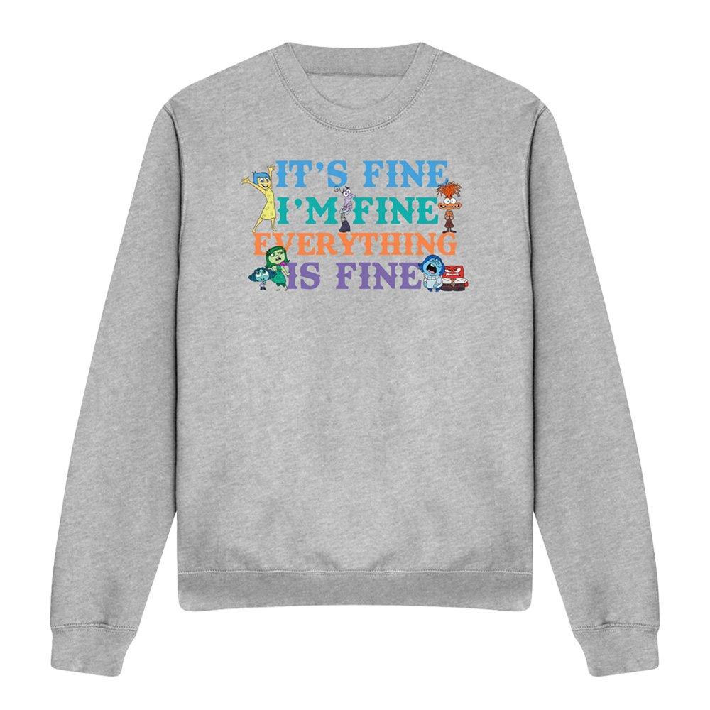 Grey - Disney - Inside Out 2 Joy Its Fine Im Fine Sweatshirt - 4