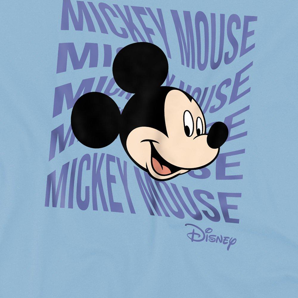 Light Blue - Disney - Mickey Text Head Kids Sweatshirt Light Blue - 2