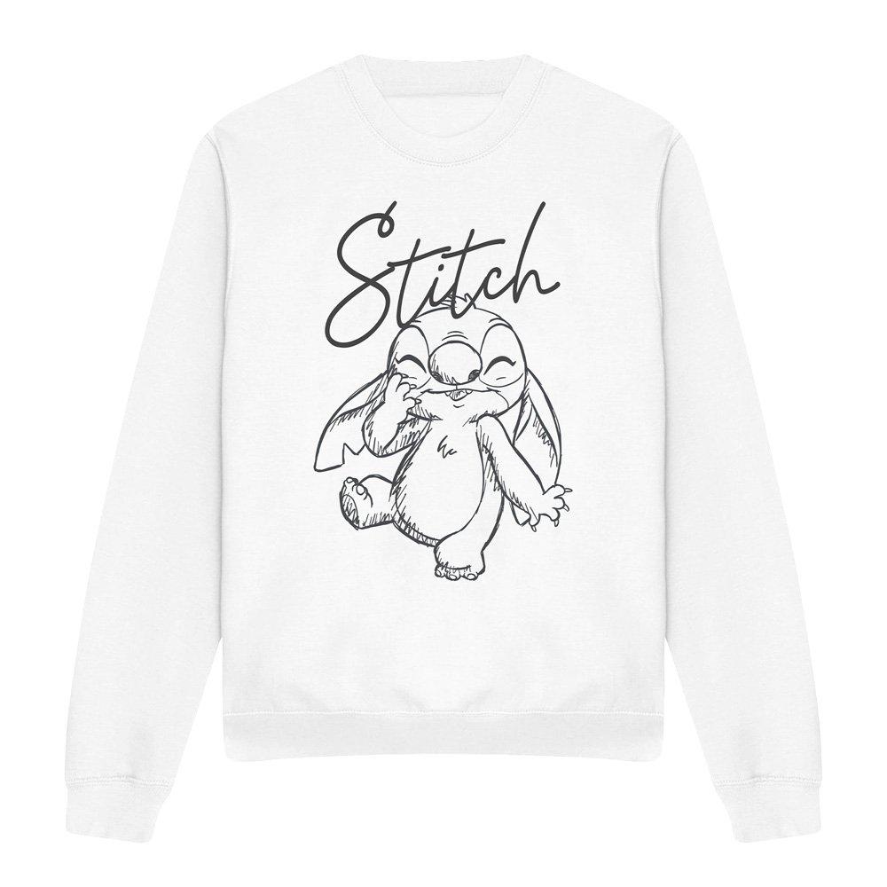 White - Disney - Lilo And Stitch Sketchy Surprise Adults Crew Sweat - 4