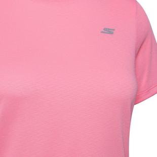 Pink - Skechers - Small Logo Womens Performance T Shirt - 2