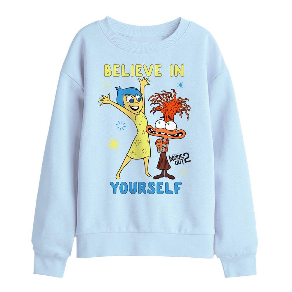 Light Blue - Disney - Joy Anxiety Believe Kids Sweatshirt Light Blue - 1